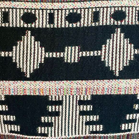 Sunday In Brooklyn Ellery Top Sz XS Woven Tapestry Front Knit Back Short Sleeve - Picture 6 of 7